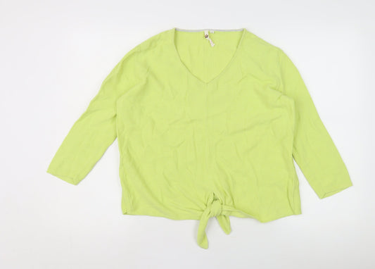 Womens UK Size 10 White Stuff Green Pullover Jumper
