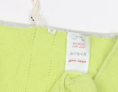 Womens UK Size 10 White Stuff Green Pullover Jumper