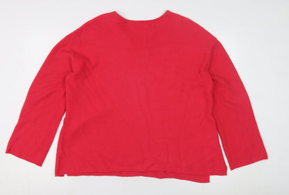 Marc O'Polo Women's Red Cotton Pullover Jumper L