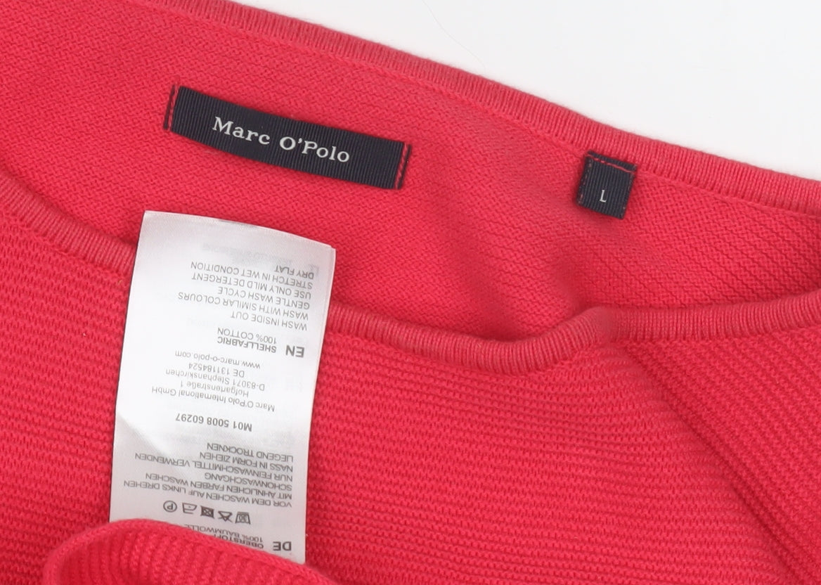 Marc O'Polo Women's Red Cotton Pullover Jumper L