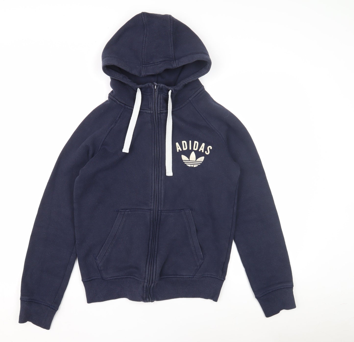 Adidas Women's Blue Full Zip Hoodie Size S