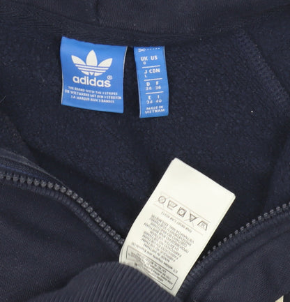 Adidas Women's Blue Full Zip Hoodie Size S
