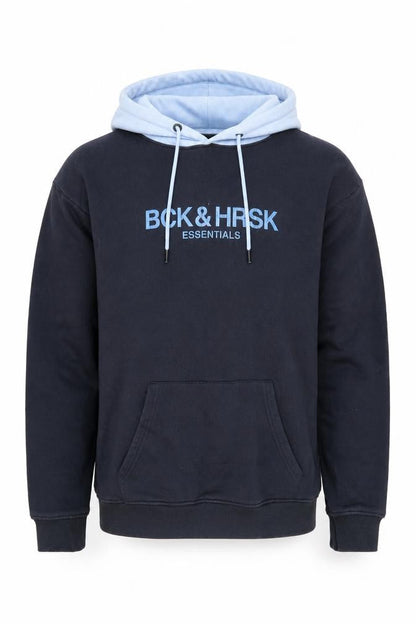 Mens UK Size XL Beck & Hersey Blue Pullover Hoodie