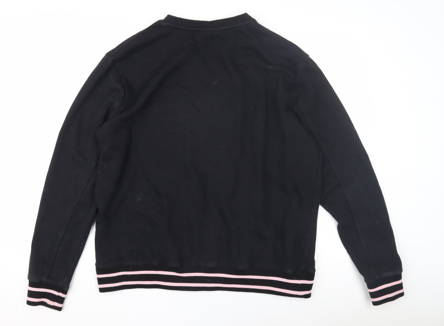 Fila Black Unisex Adults Logo Pullover Sweatshirt 2XL