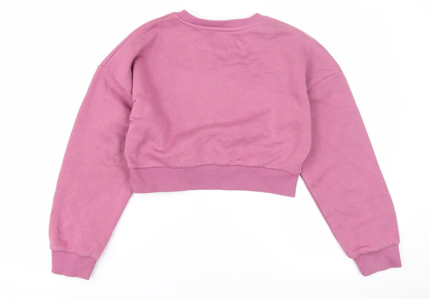 Sonneti Girls Pink Crew Neck Pullover Sweatshirt, 12-13 Years