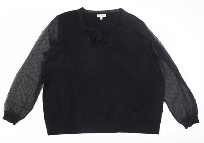 Womens UK Size XL Monsoon Black Pullover Jumper