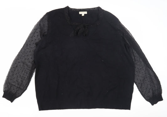 Womens UK Size XL Monsoon Black Pullover Jumper