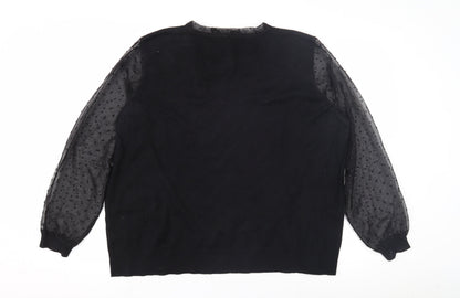 Womens UK Size XL Monsoon Black Pullover Jumper