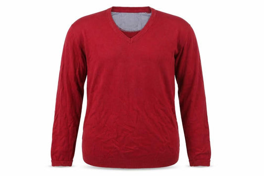 Pretend Men's XL Red V-Neck Jumper Pullover