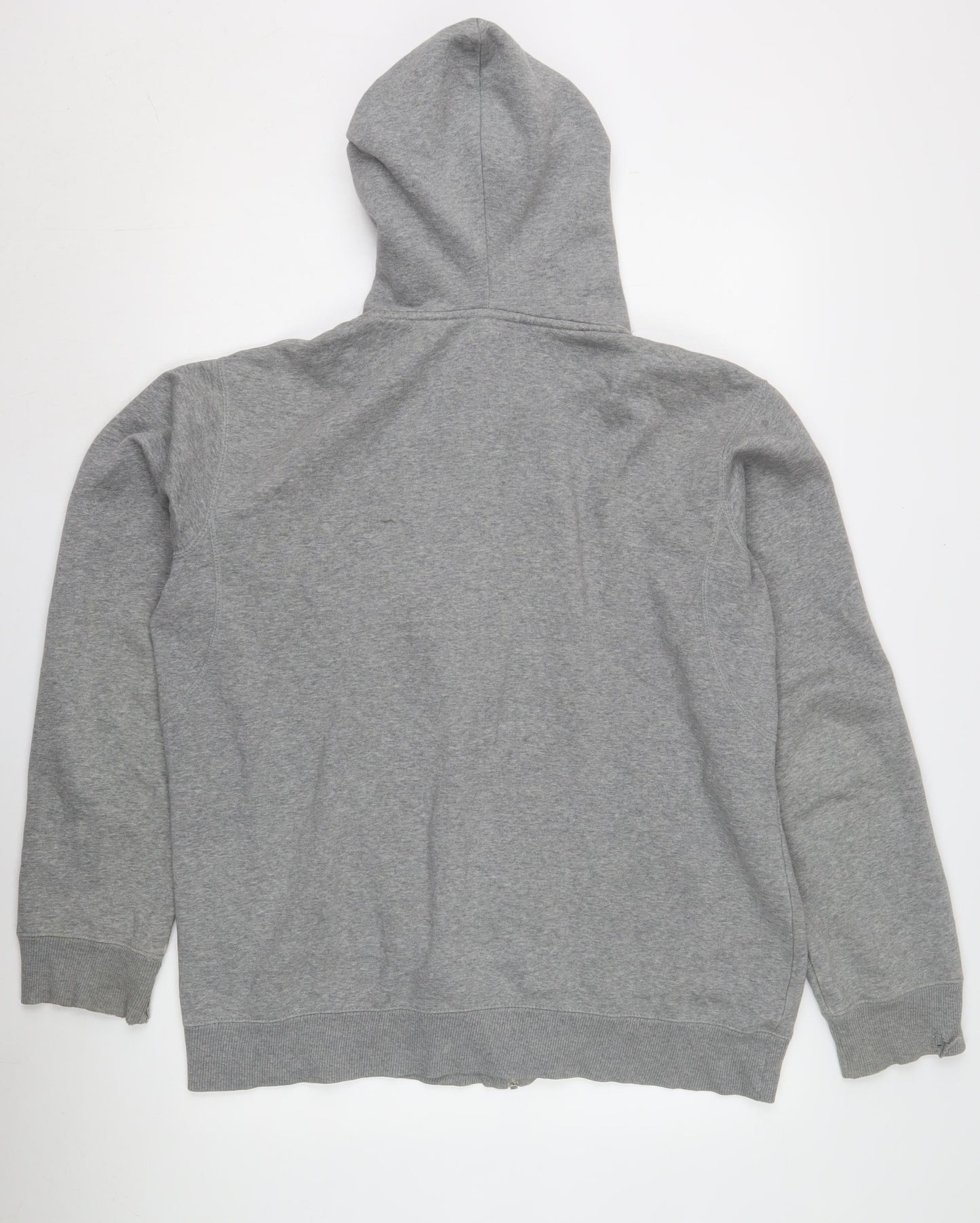 Mens UK Size L Nike Grey Full Zip Hoodie