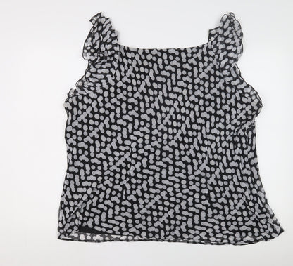 Womens UK Size 8 Joanna Hope Black Tunic Blouse