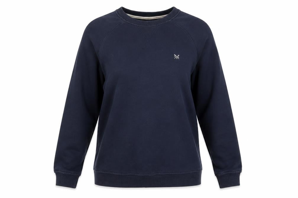 Front view of Crew Clothing Blue Sweatshirt, size 10