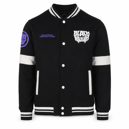 Unisex Adults UK Size M Marvel Black Varsity Jacket