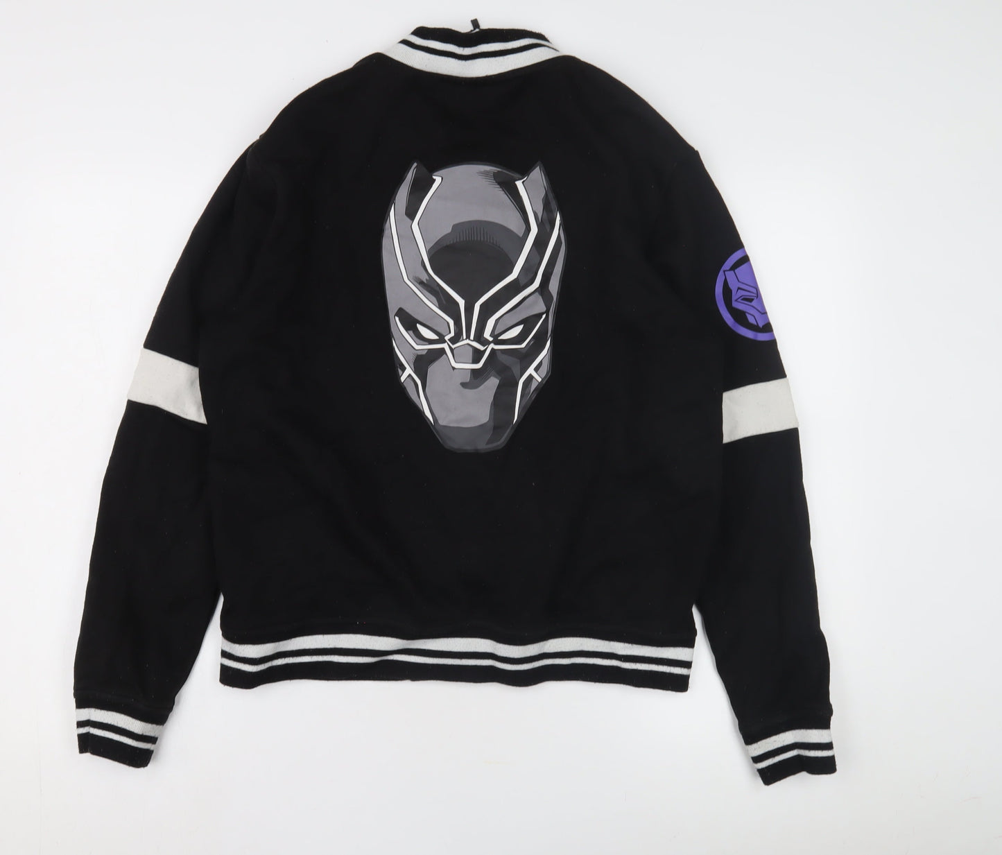 Unisex Adults UK Size M Marvel Black Varsity Jacket