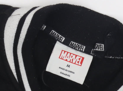 Unisex Adults UK Size M Marvel Black Varsity Jacket