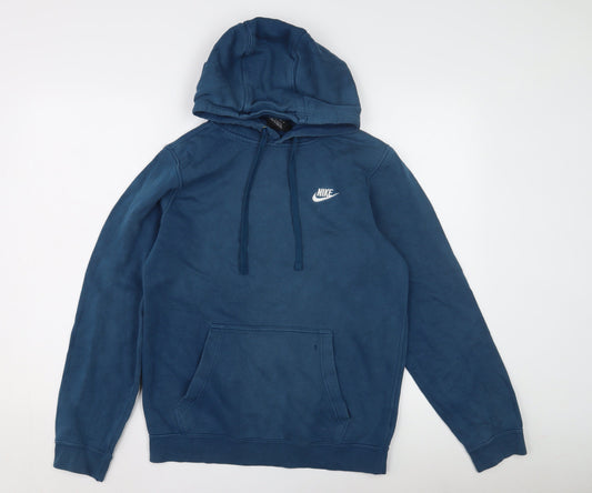 Mens UK Size XS Nike Blue Pullover Hoodie