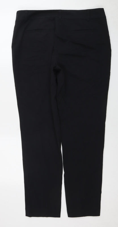 Olsen Women's Black Trousers, Size M, Elegant Style