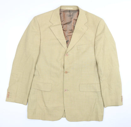 Kartel Men's Beige Blazer 40R Single-Breasted Formal
