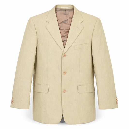 Kartel Men's Beige Blazer 40R Single-Breasted Formal