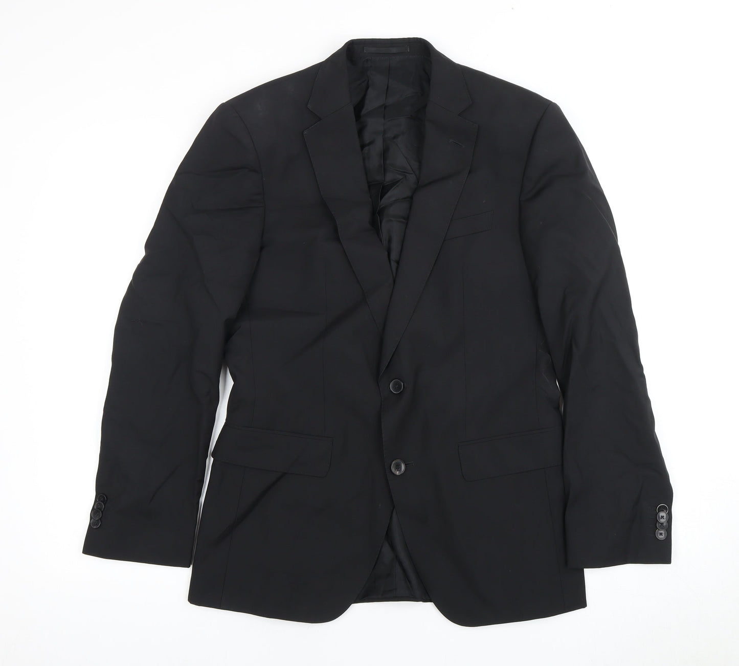 Mens UK Size 36 Boss Regular Black Suit Jacket