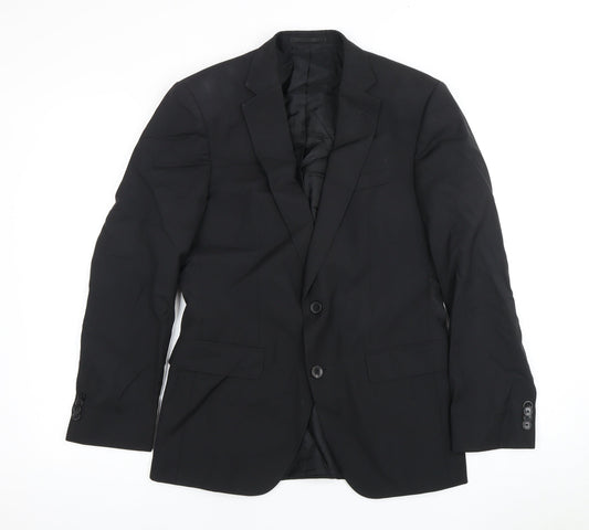 Mens UK Size 36 Boss Regular Black Suit Jacket
