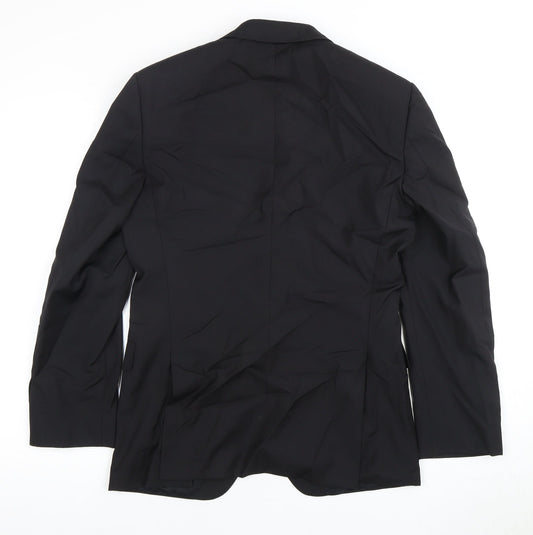 Mens UK Size 36 Boss Regular Black Suit Jacket