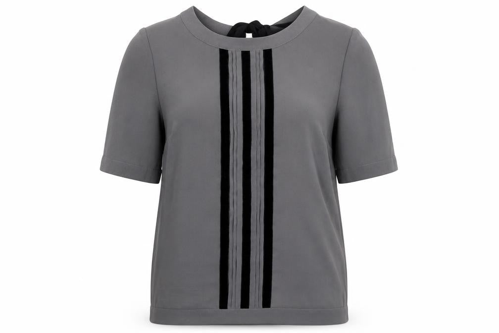 Womens UK Size 12 Marks and Spencer Grey Basic Blouse