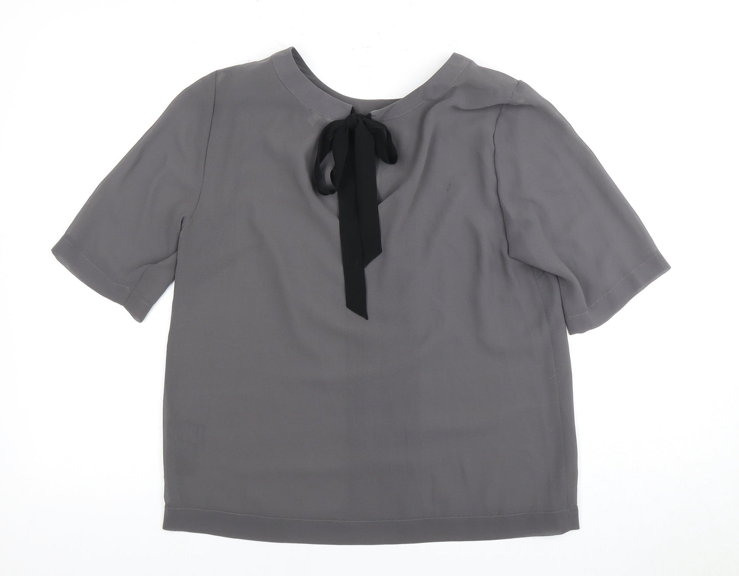 Womens UK Size 12 Marks and Spencer Grey Basic Blouse
