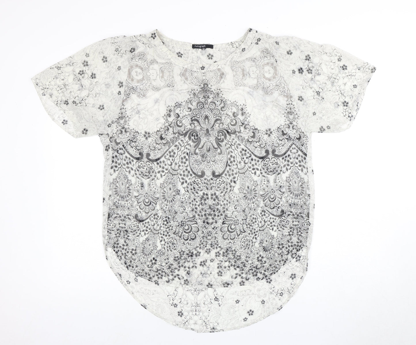 Marks and Spencer Women's Ivory Short Sleeve Blouse