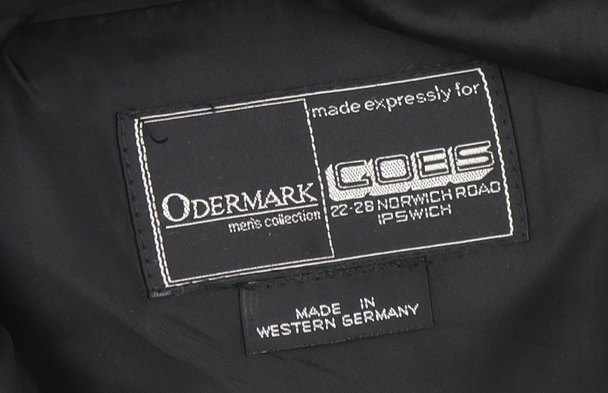 Mens UK Size 46 Odermark Regular Black Suit Jacket