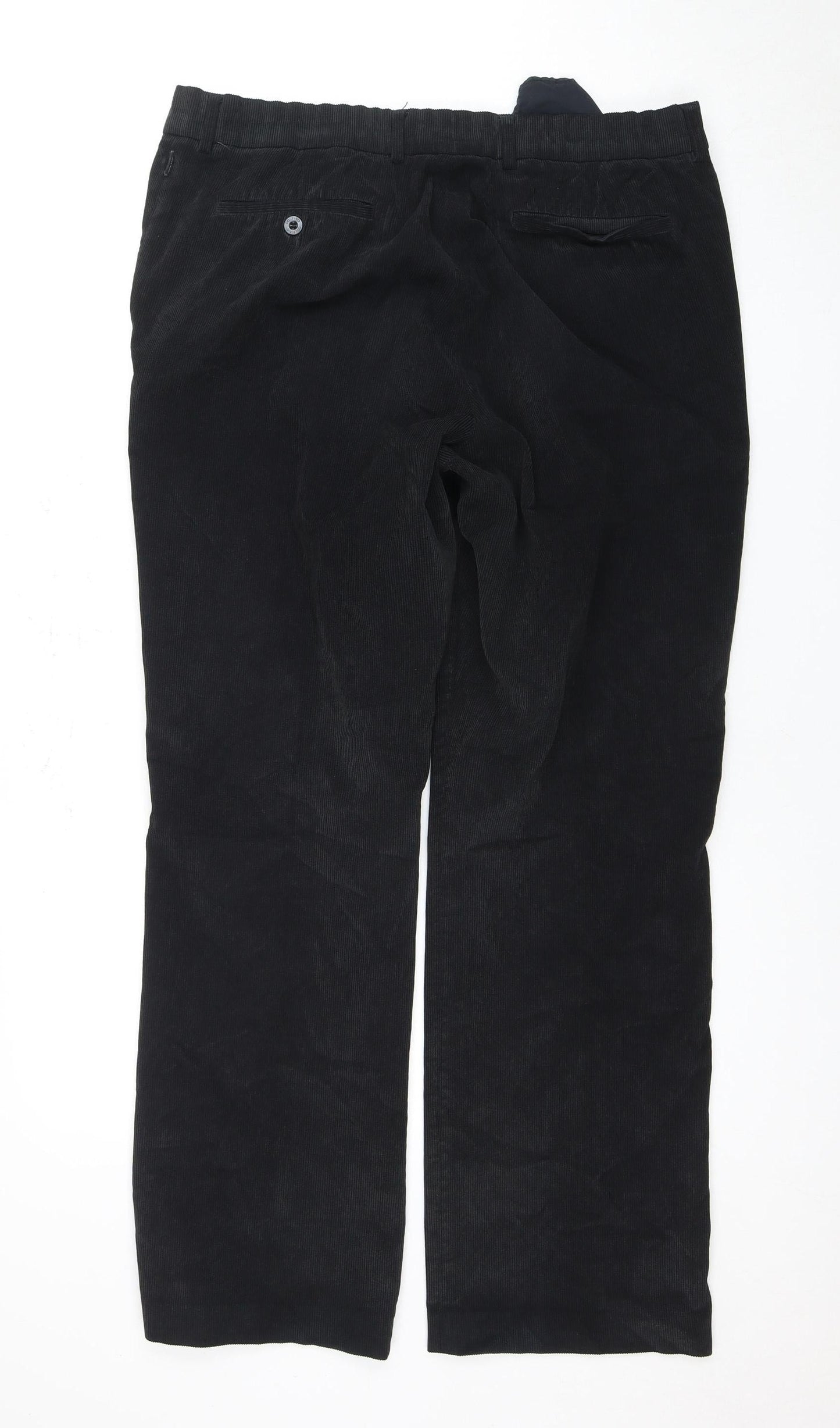 Golfino Men's Black Corduroy Trousers Size M