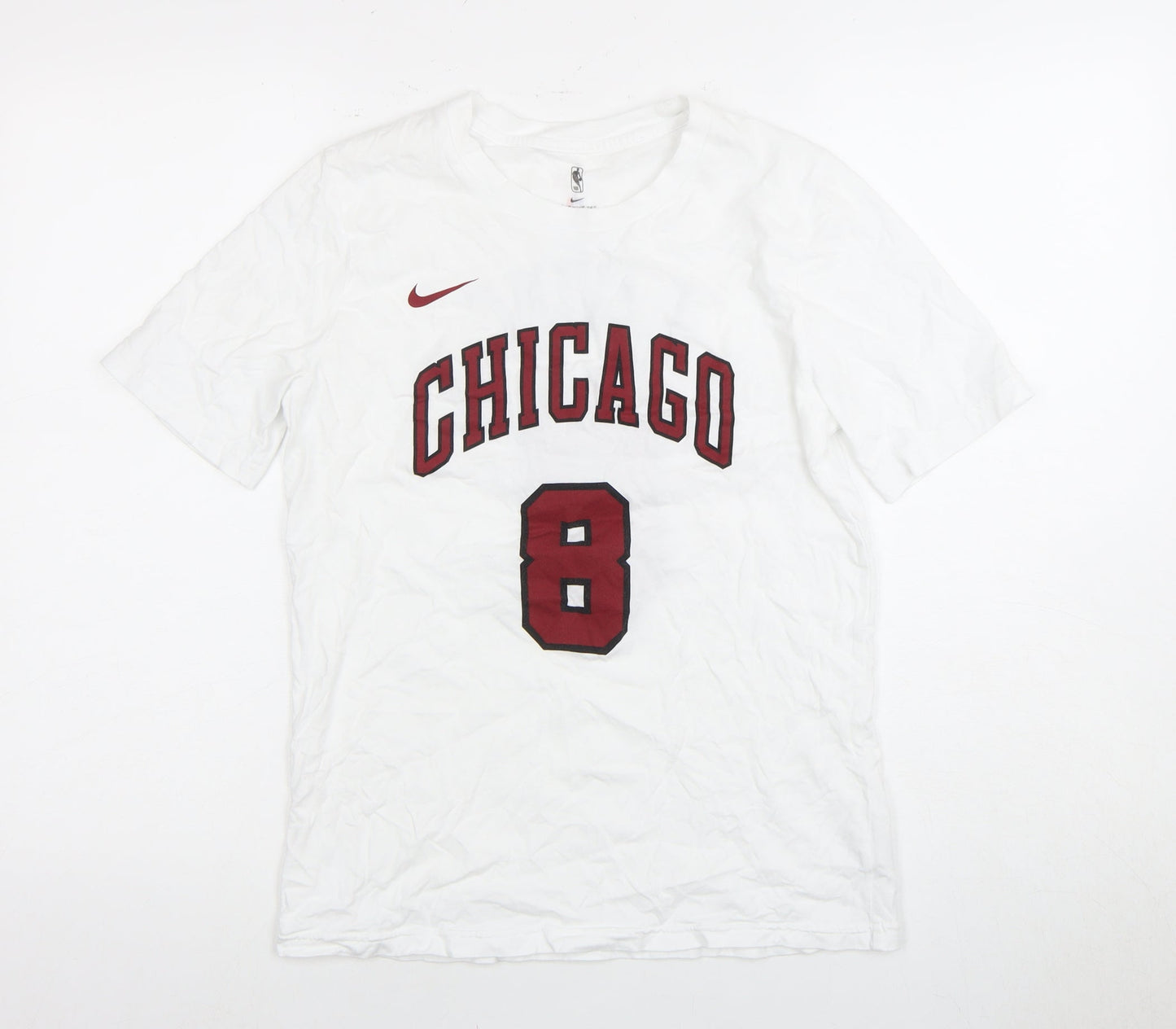 Unisex Adults UK Size 16 Nike White Jersey T-Shirt
