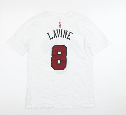 Unisex Adults UK Size 16 Nike White Jersey T-Shirt