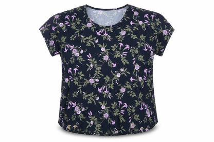Womens UK Size 18 Lands' End Multicoloured Basic T-Shirt