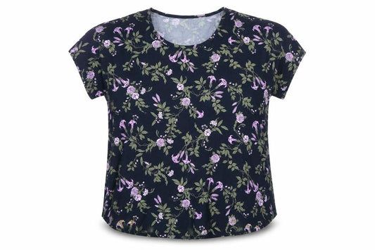 Womens UK Size 18 Lands' End Multicoloured Basic T-Shirt