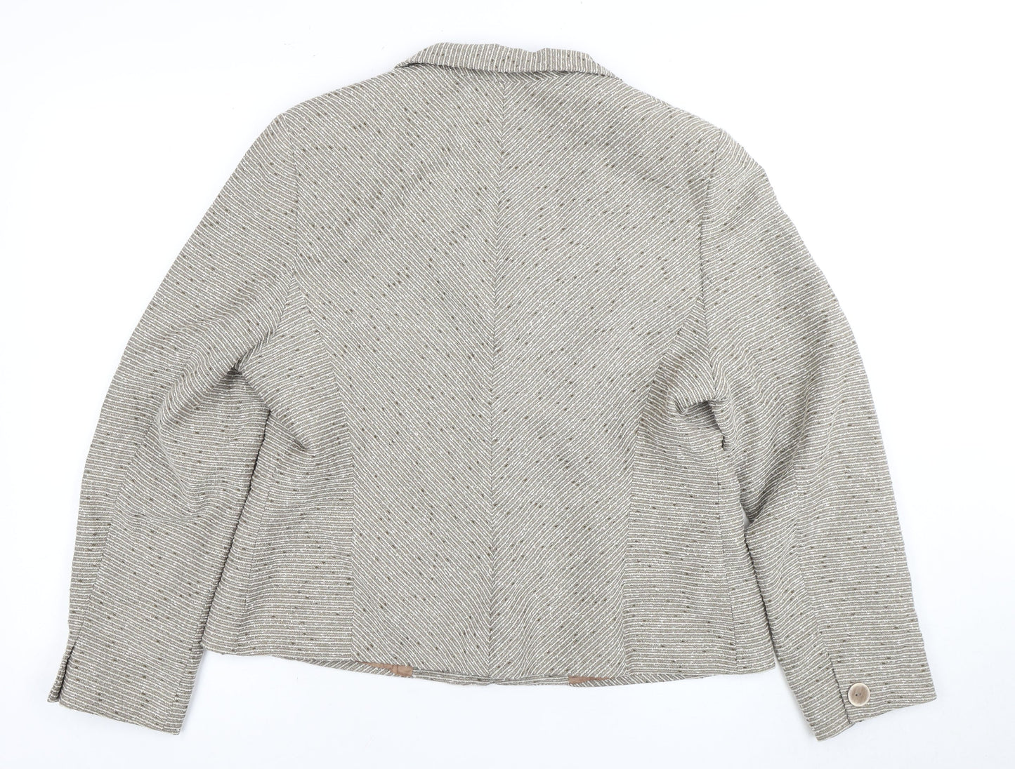 Womens UK Size 16 Alex & Co. Regular Beige Blazer