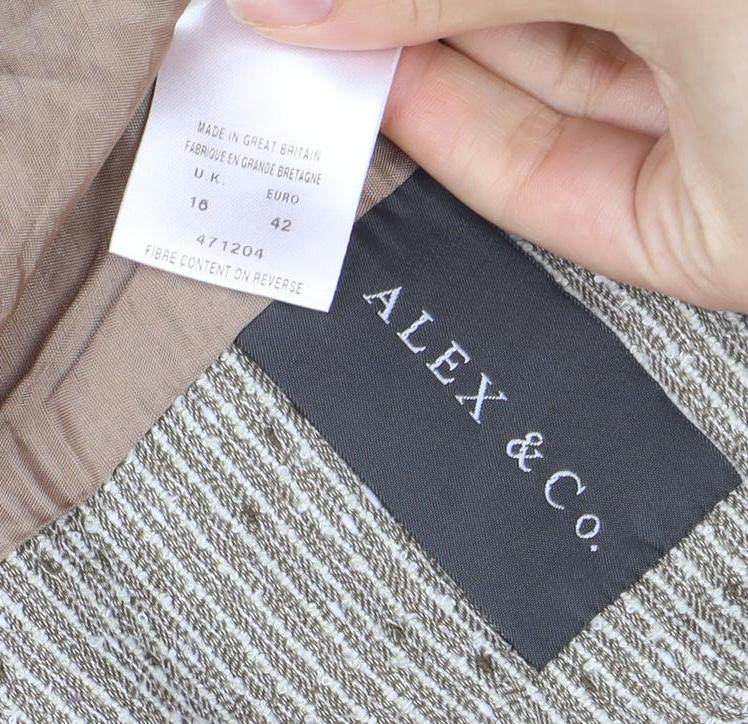 Womens UK Size 16 Alex & Co. Regular Beige Blazer
