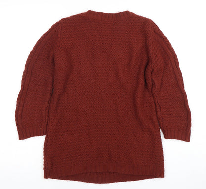 Womens UK Size 8 NEXT Red Pullover Jumper