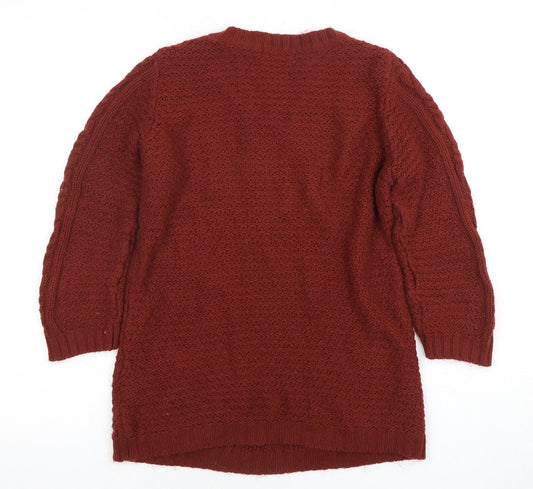 Womens UK Size 8 NEXT Red Pullover Jumper