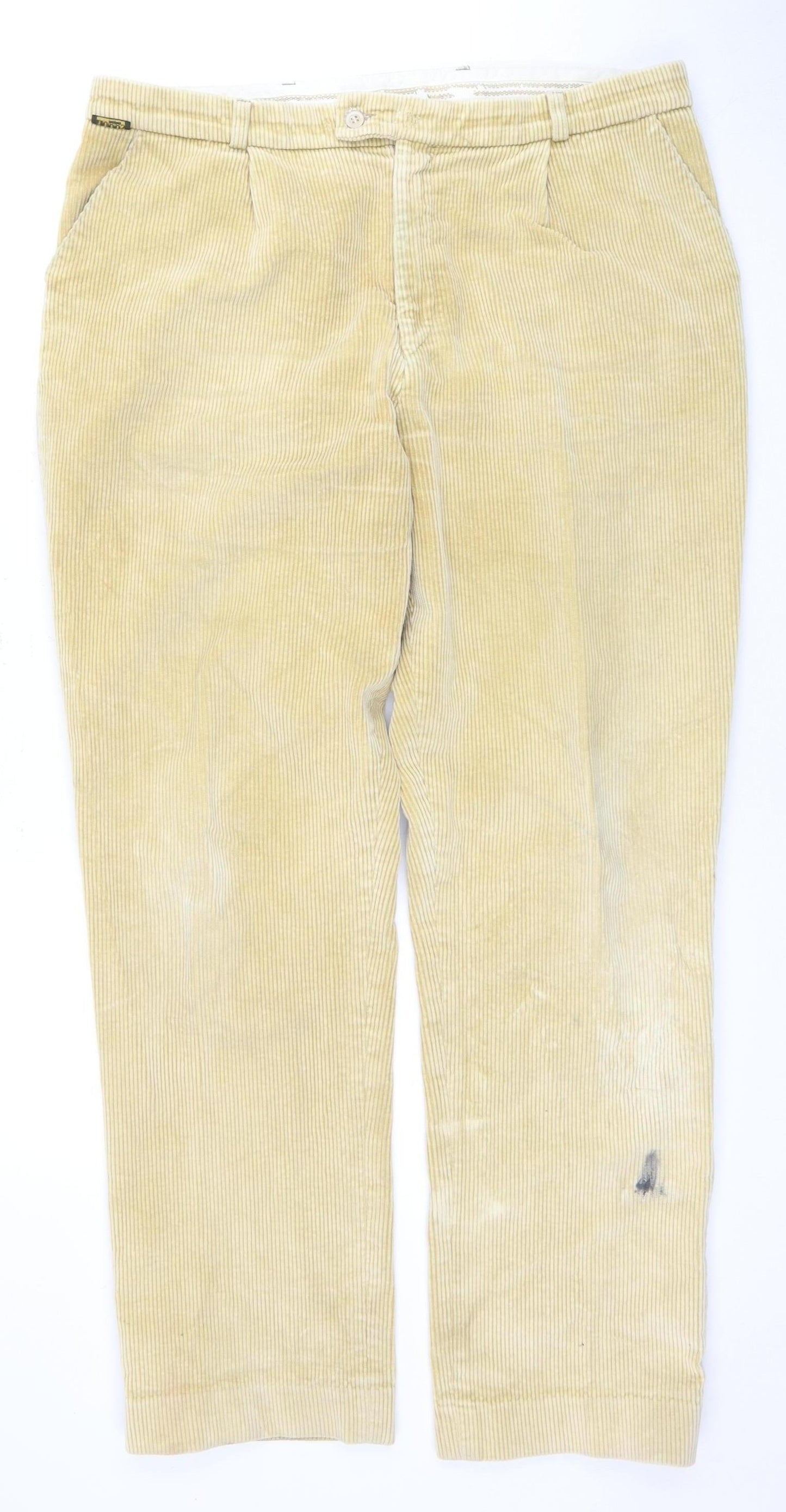 Hoggs Men's Beige 38 L Corduroy Trousers