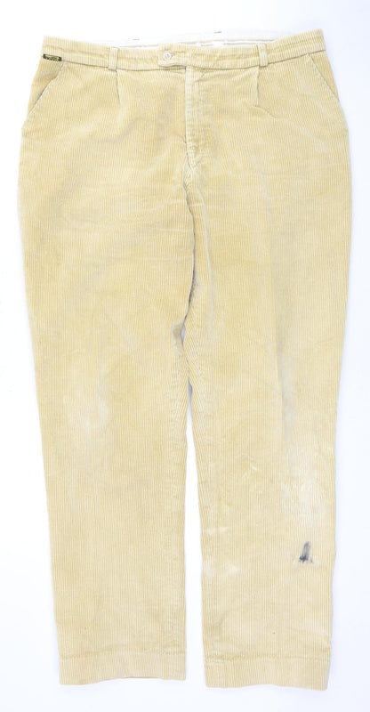 Hoggs Men's Beige 38 L Corduroy Trousers