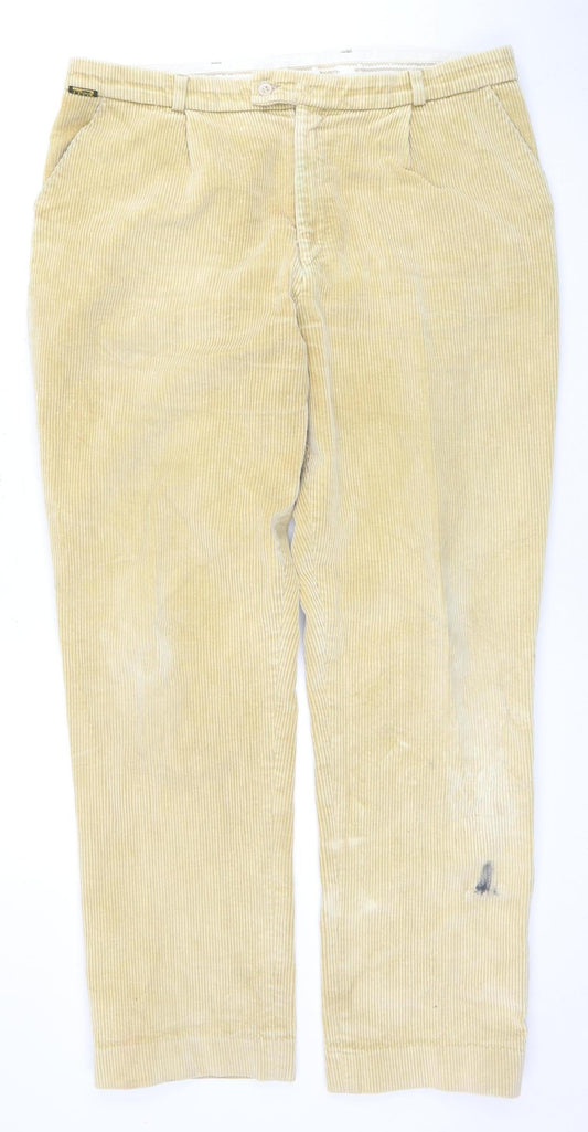 Hoggs Men's Beige 38 L Corduroy Trousers