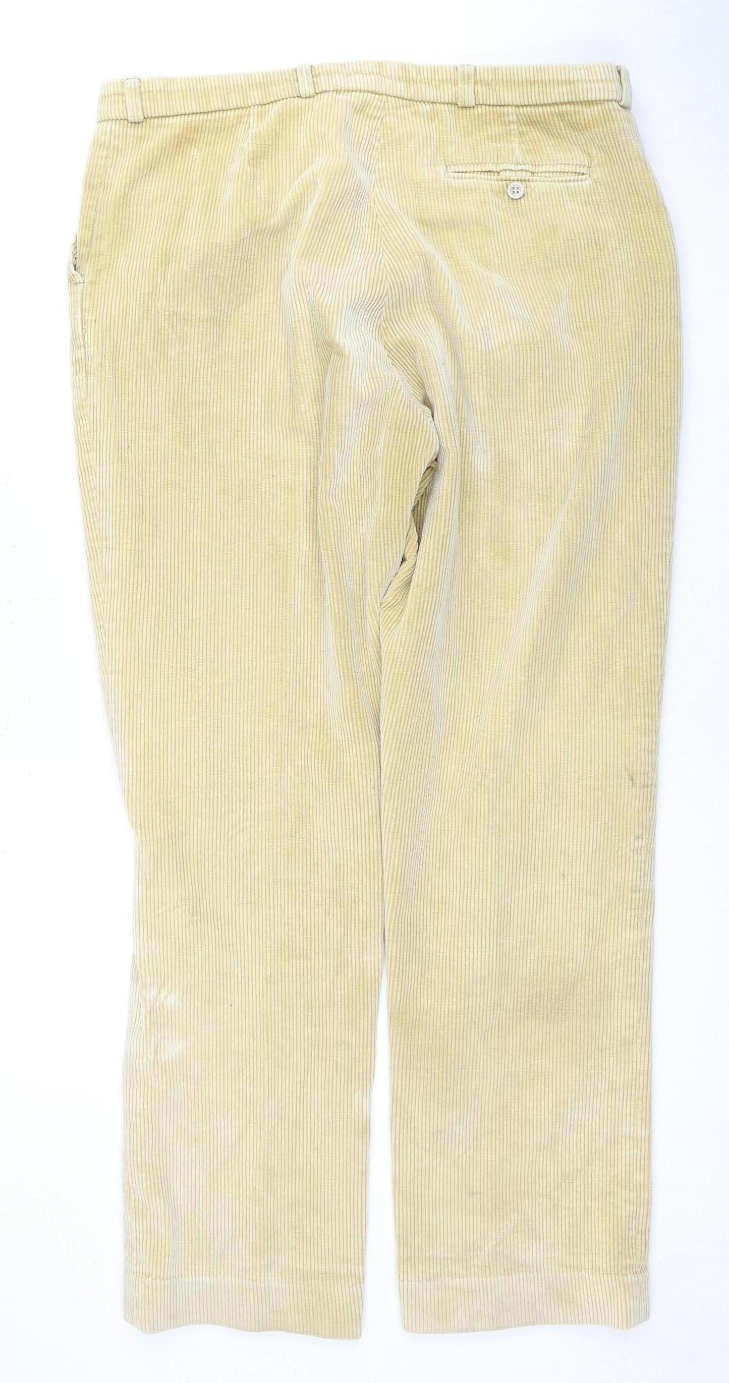 Hoggs Men's Beige 38 L Corduroy Trousers