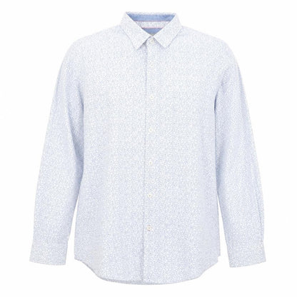 Jeff Banks Men's Blue Floral Dress Shirt L