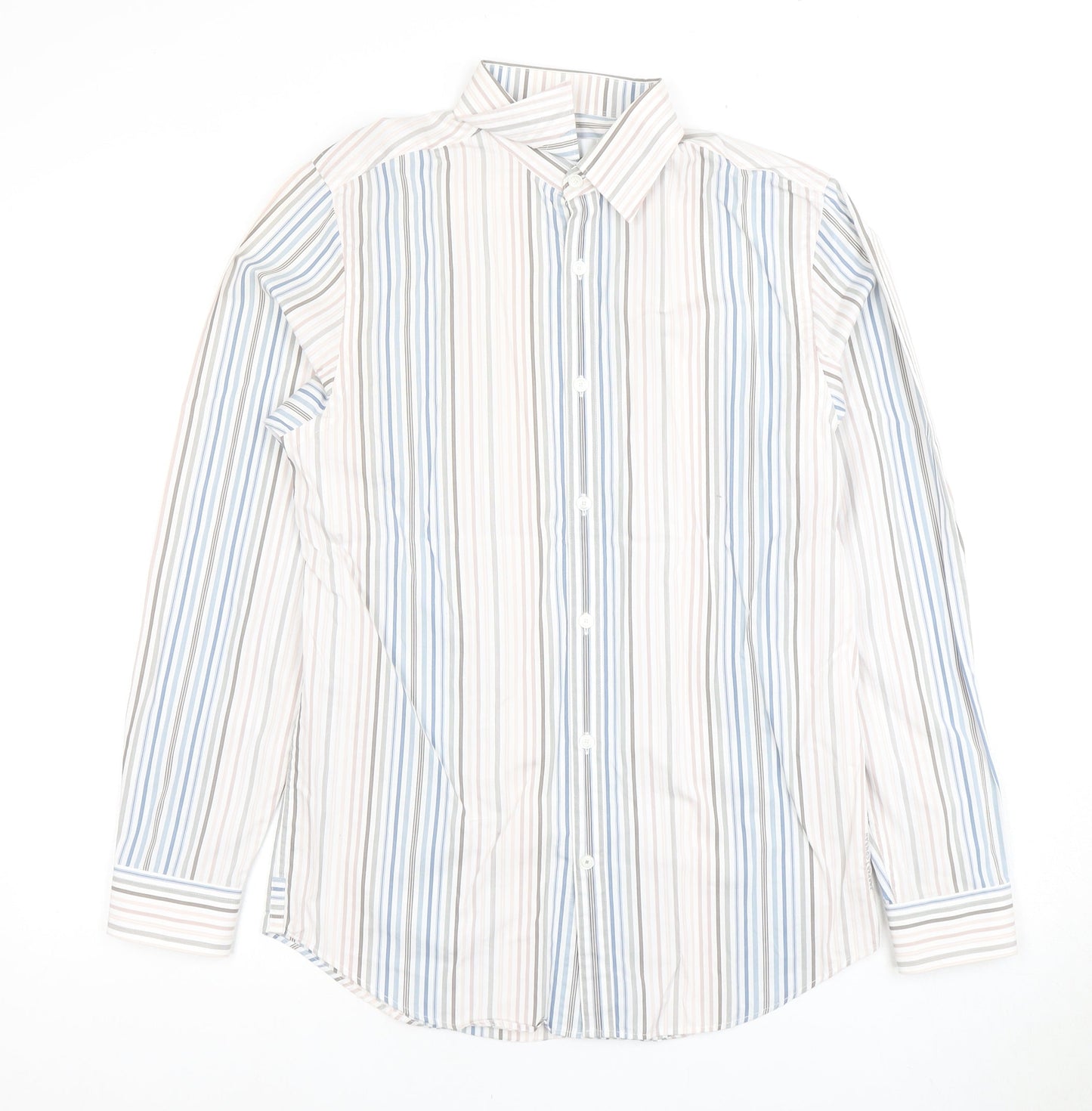 Mens UK Collar Size S Jasper Conran Smart Multicoloured  Dress Shirt