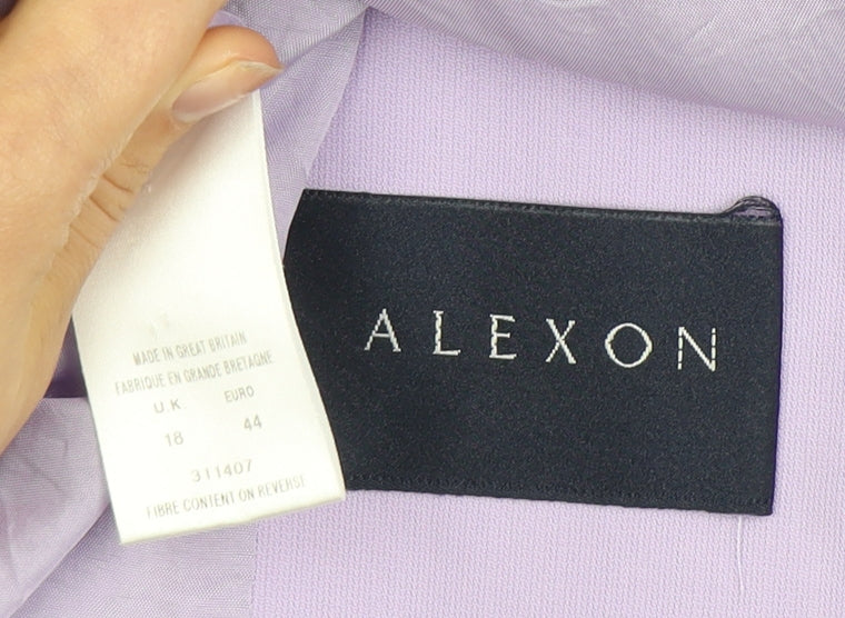 Womens UK Size 18 Alexon Regular Purple Suit Jacket
