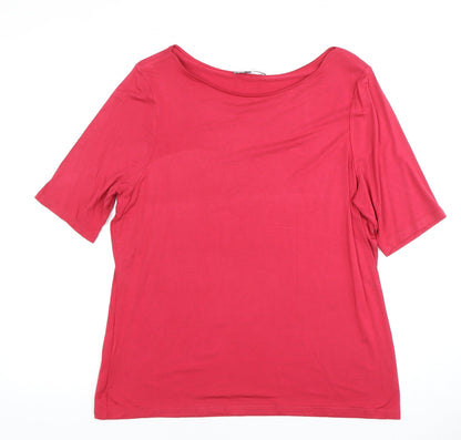 Womens UK Size UK 16 Laura Ashley Red Basic T-Shirt