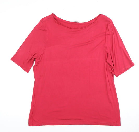 Womens UK Size UK 16 Laura Ashley Red Basic T-Shirt
