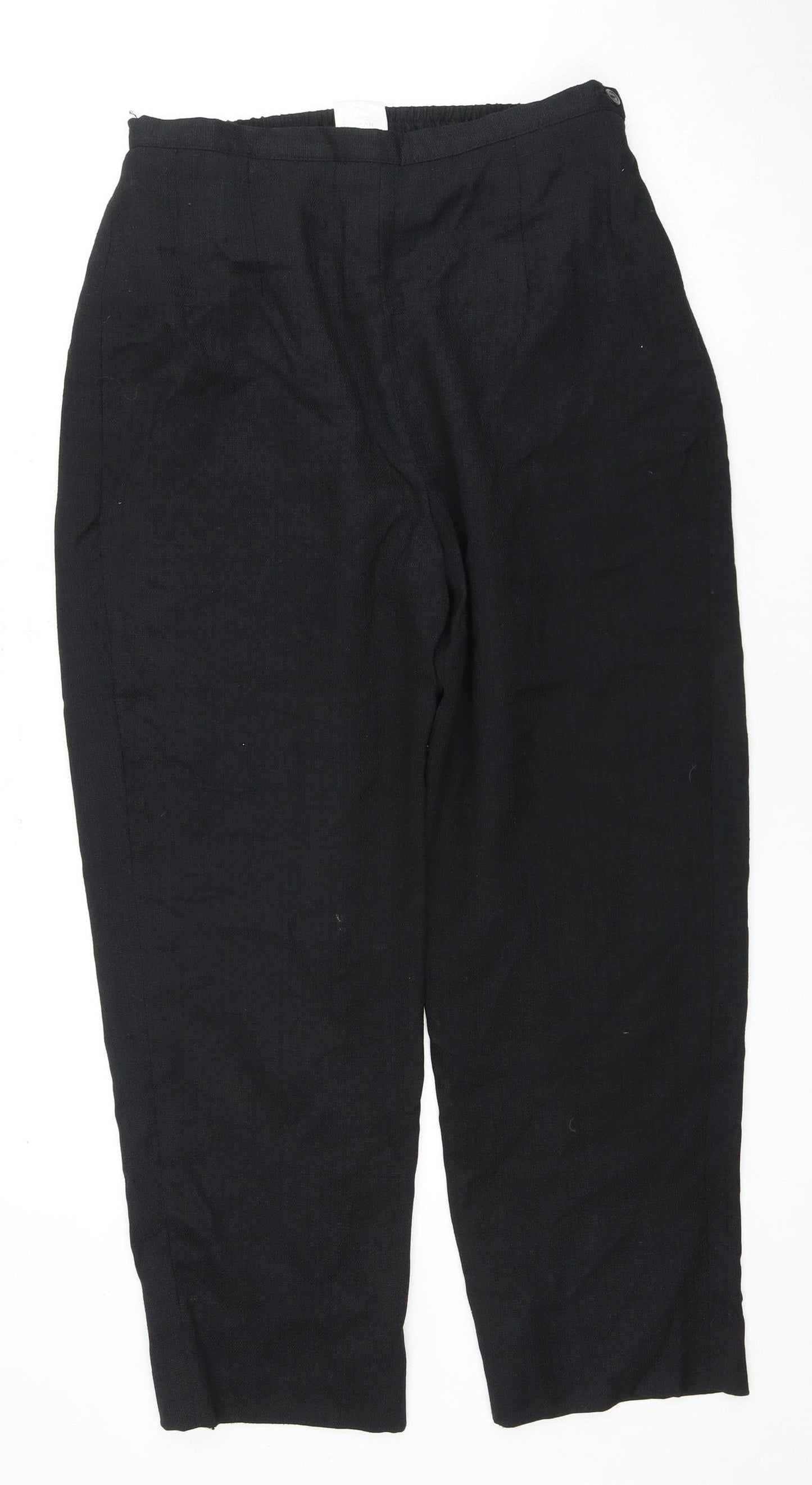 Womens UK Size 14 Eastex Regular Fit Casual Black Trousers