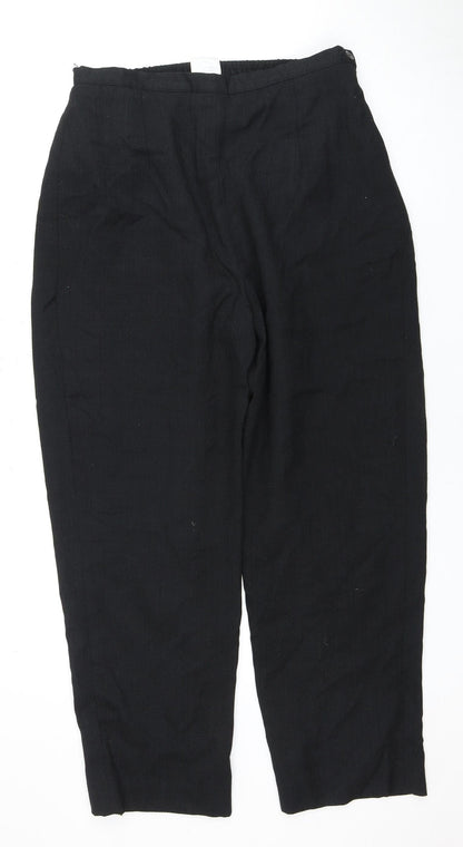 Womens UK Size 14 Eastex Regular Fit Casual Black Trousers